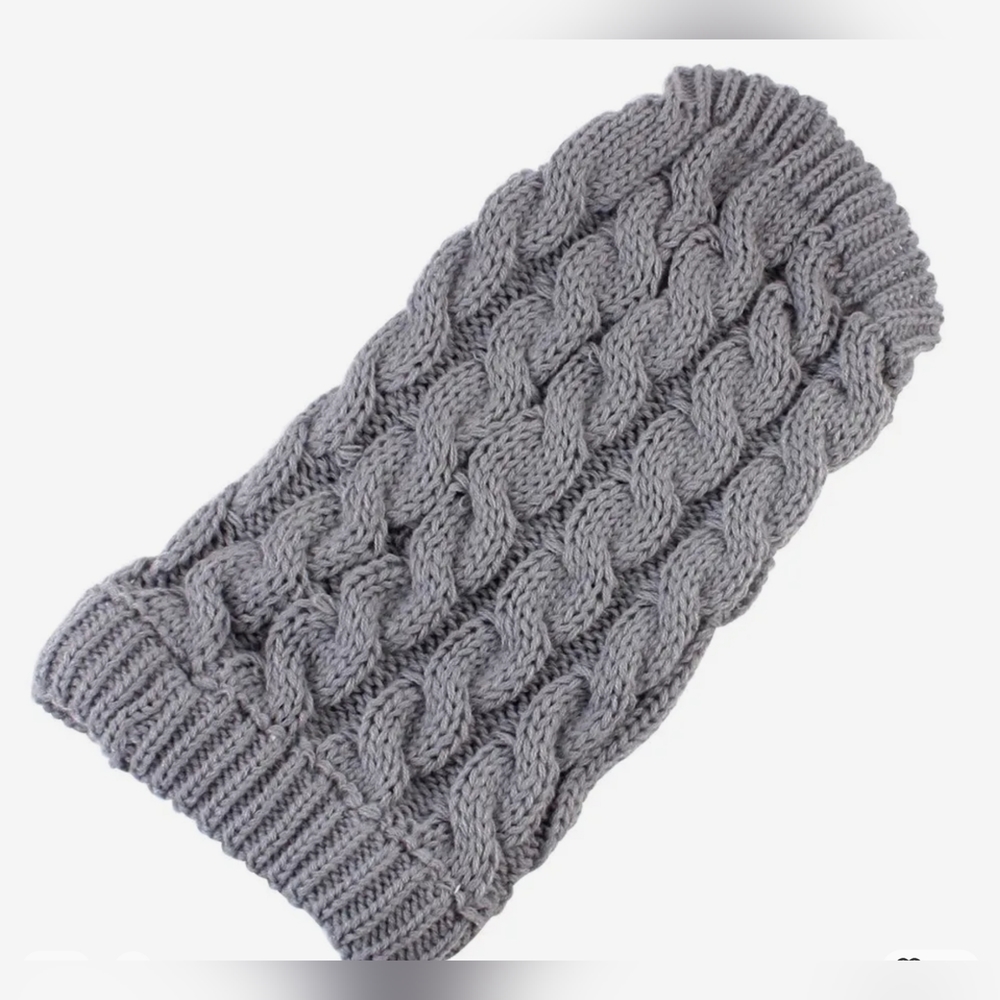 Dog Cat Gray Sweater Vest Knitted Clothes Winter Coat Apparel Pet Costume Puppy